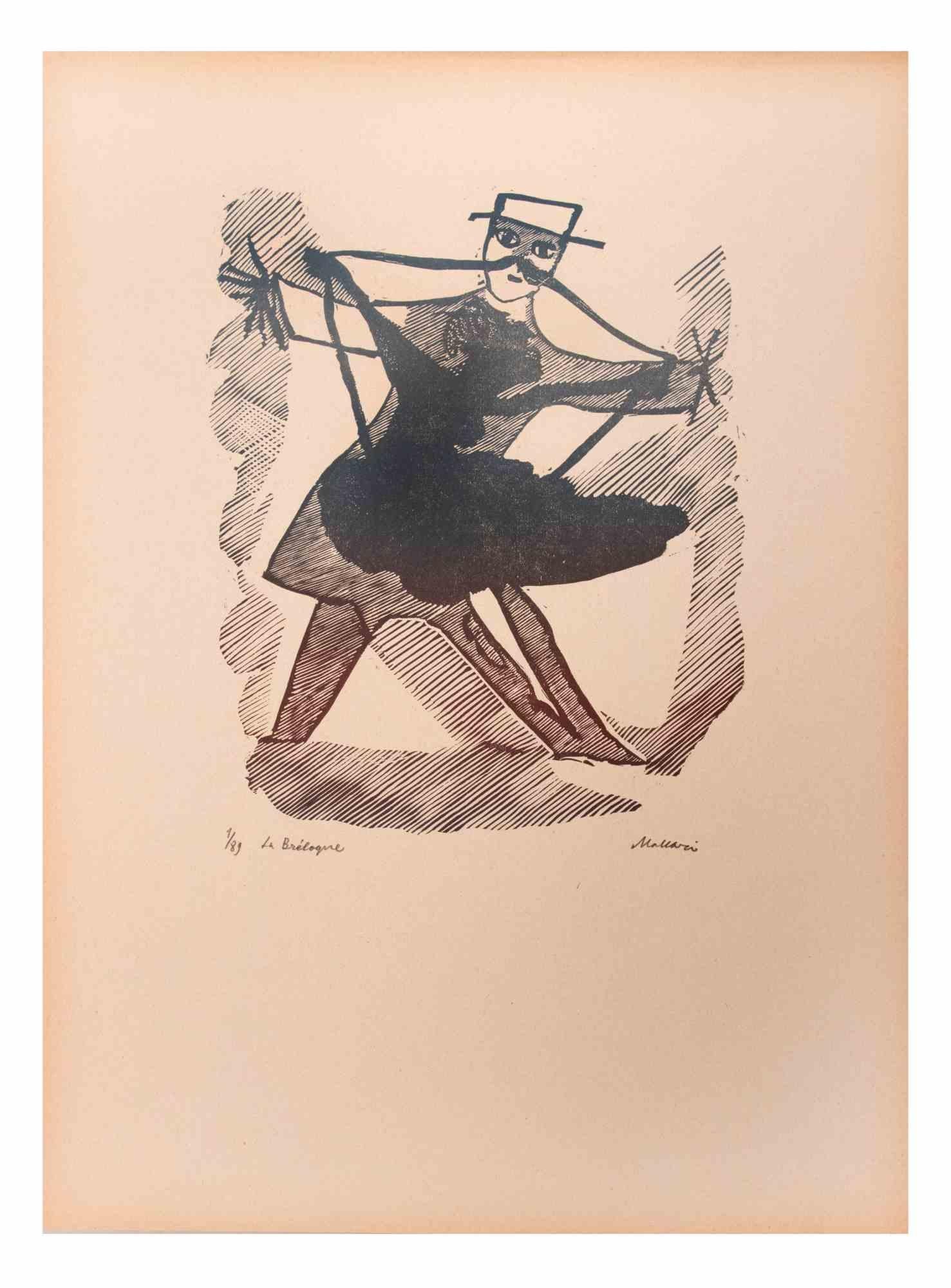 La Breloque ist ein Kunstwerk von Mino Maccari (1924-1989) aus der Mitte des 20. Jahrhunderts.

Holzschnitt auf Papier. Handsigniert in der rechten unteren Ecke. Nummeriert 1/89 Exemplare und betitelt am linken Rand.

Gute Bedingungen.

Mino Maccari