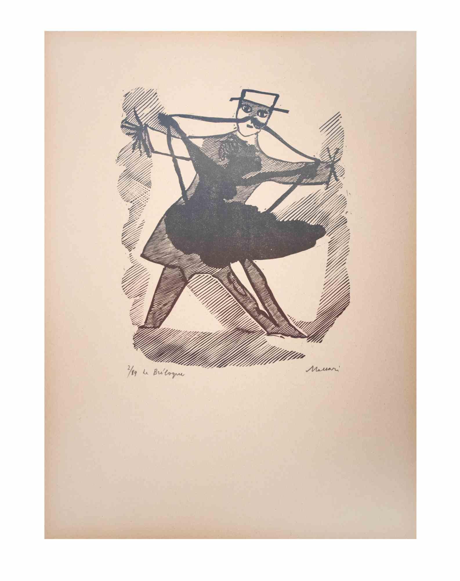 La Breloque es una obra de arte realizada por Mino Maccari (1924-1989) a mediados del siglo XX.

Xilografía sobre papel. Firmado a mano en la esquina inferior derecha. Ejemplares numerados 2/89 y titulados en el margen izquierdo.

Buenas
