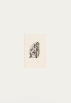 Akt – Original Zinkographie von Mino Maccari – 1970er Jahre