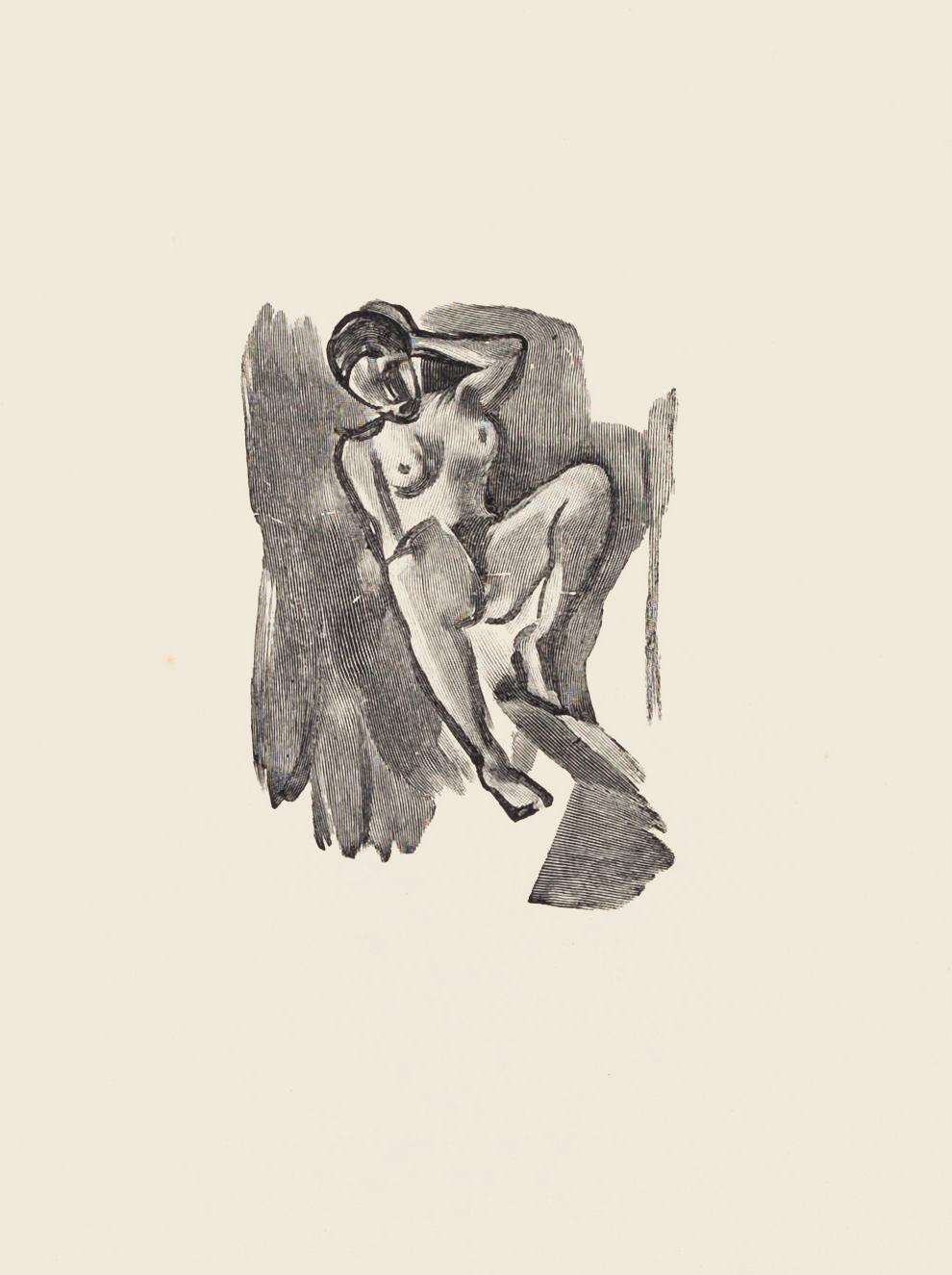 Nude is an original zincography artwork realized by Mino Maccari.

Included a white Passepartout: 49 x 34

The state of preservation is very good.




The artwork represents a nude seated woman, characterized by strong and confident strokes.

Mino