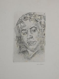 Portrait 1930/35 - Original Etching by Mino Maccari - 1930s