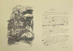 Il Diario - Stampa litografica di Mino Maccari - 1944