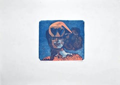 The Love - Woodcut by Mino Maccari - Mid-20th Century