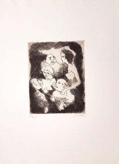 Untitled - Etching and Aquatint by Mino Maccari - 1960s