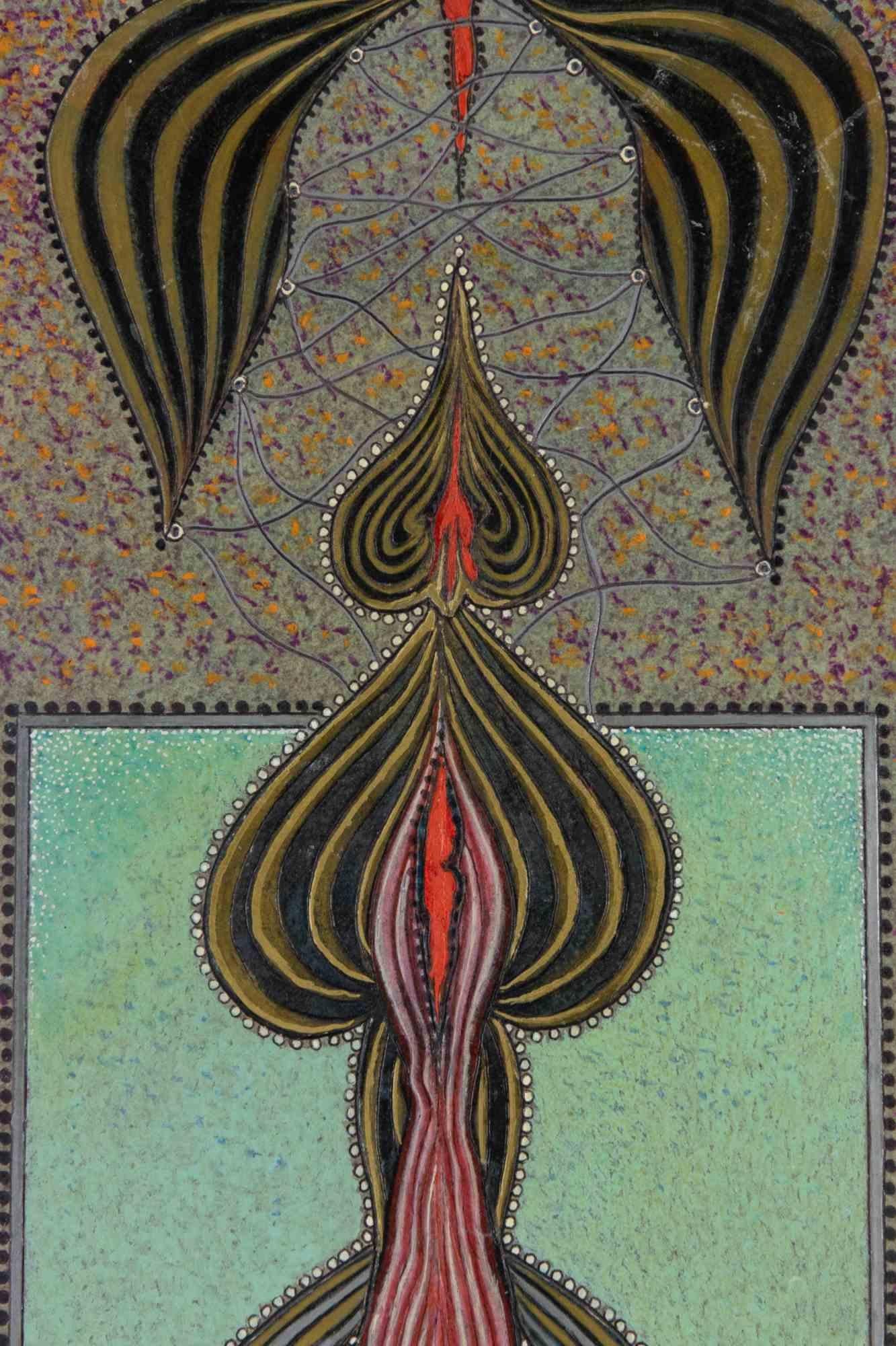 Eros 2 - Dipinto a olio di Mino Meno - Anni '80 in vendita 1