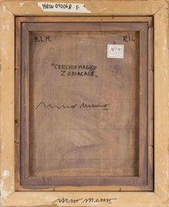 Zodiac Magic Circle - Oil Paint by Mino Meno - 1980s