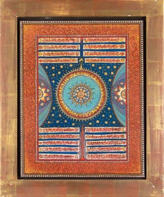 Zodiac Magic Circle - Oil Paint by Mino Meno - 1980s