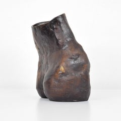 Large Mino Rosso Torso Sculpture / Vessel