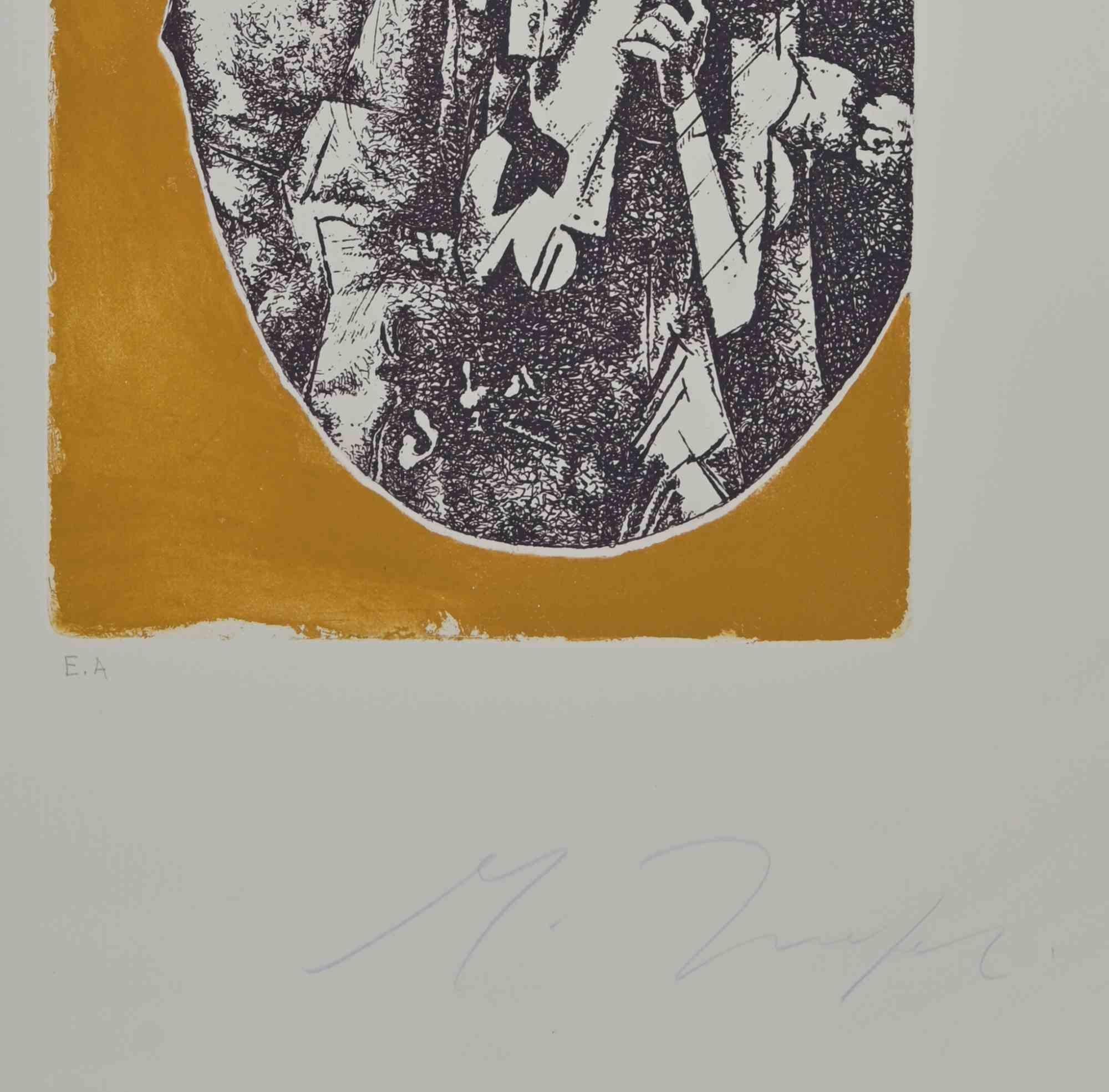 After Braque - Etching by Mino Trafeli - 1980 For Sale 2