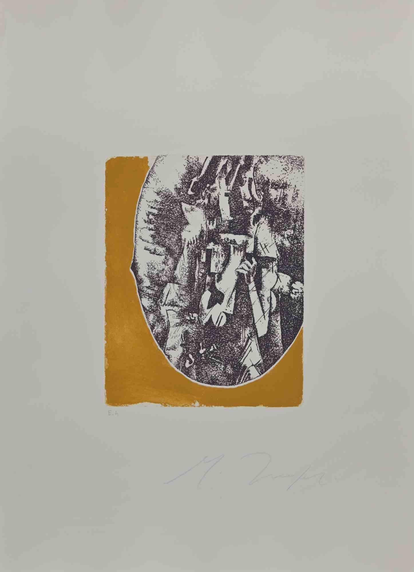 After Braque is an etching realized by Mino Trafeli in 1980. 

70 x 50 cm, not framed.

Good conditions.

Mino Trafeli (Volterra, December 29, 1922 - Volterra, August 9, 2018) was an Italian sculptor and partisan.

Fundamental to his education is