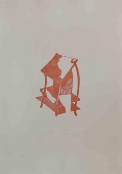 Nach Duchamp – Radierung von Mino Trafeli – 1980