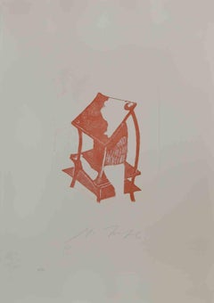 After Duchamp - Etching by Mino Trafeli - 1980