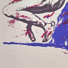 Figure - Lithograph by Mino Trafeli - 1980s