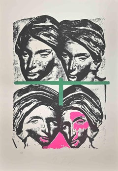 Vintage Michelagnolo - Screen print by Mino Trafeli - 1984