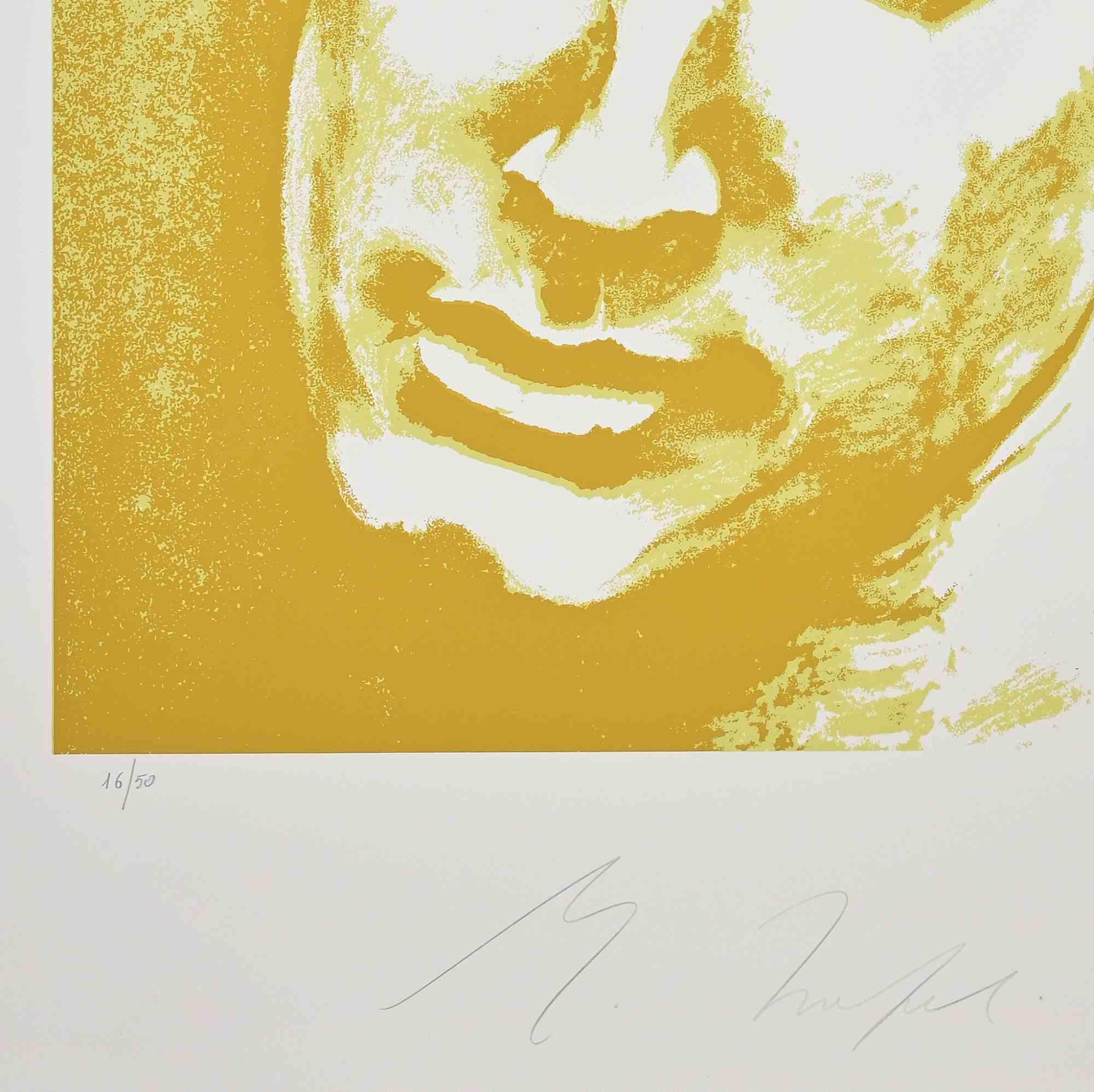 Portraits - Lithograph by Mino Trafeli - 1980s For Sale 1