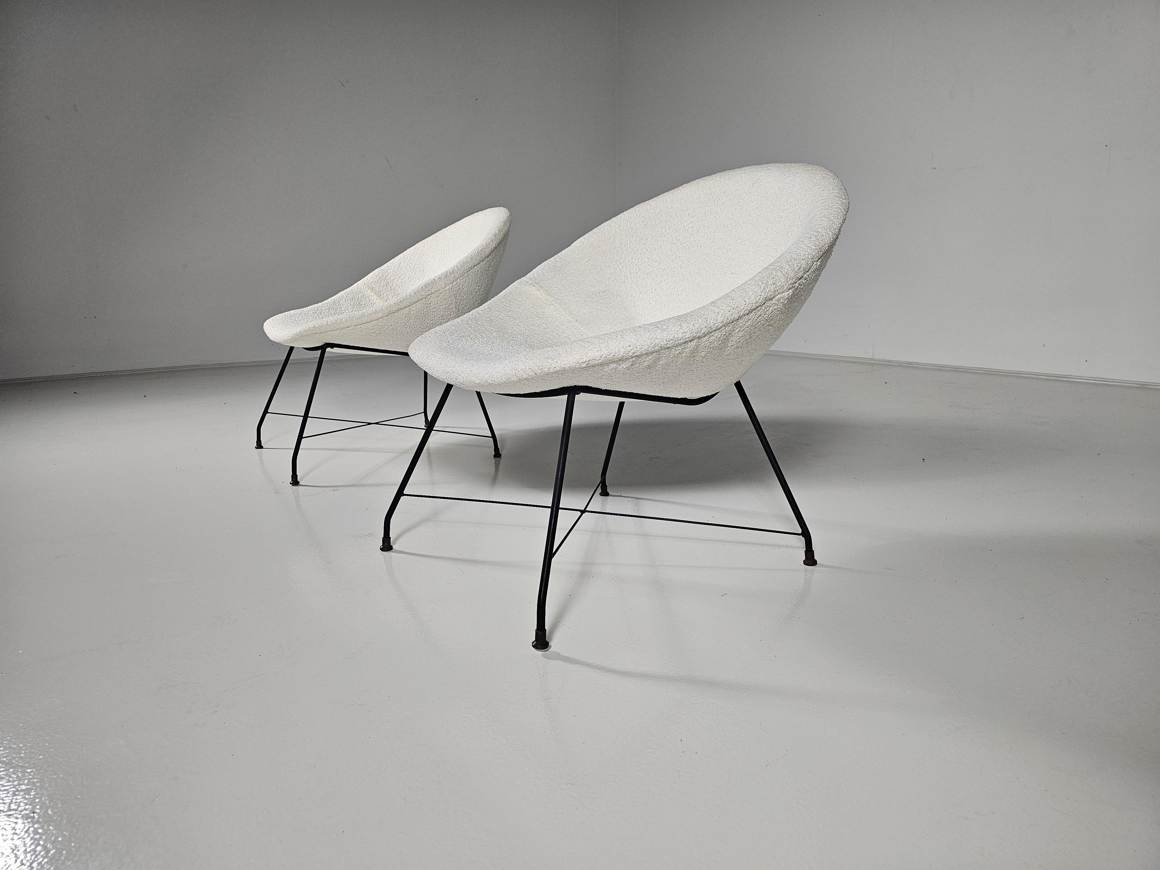 Mid-20th Century ‘Minoletta’ Lounge Chairs by Augusto Bozzi for Saporiti, 1950s For Sale