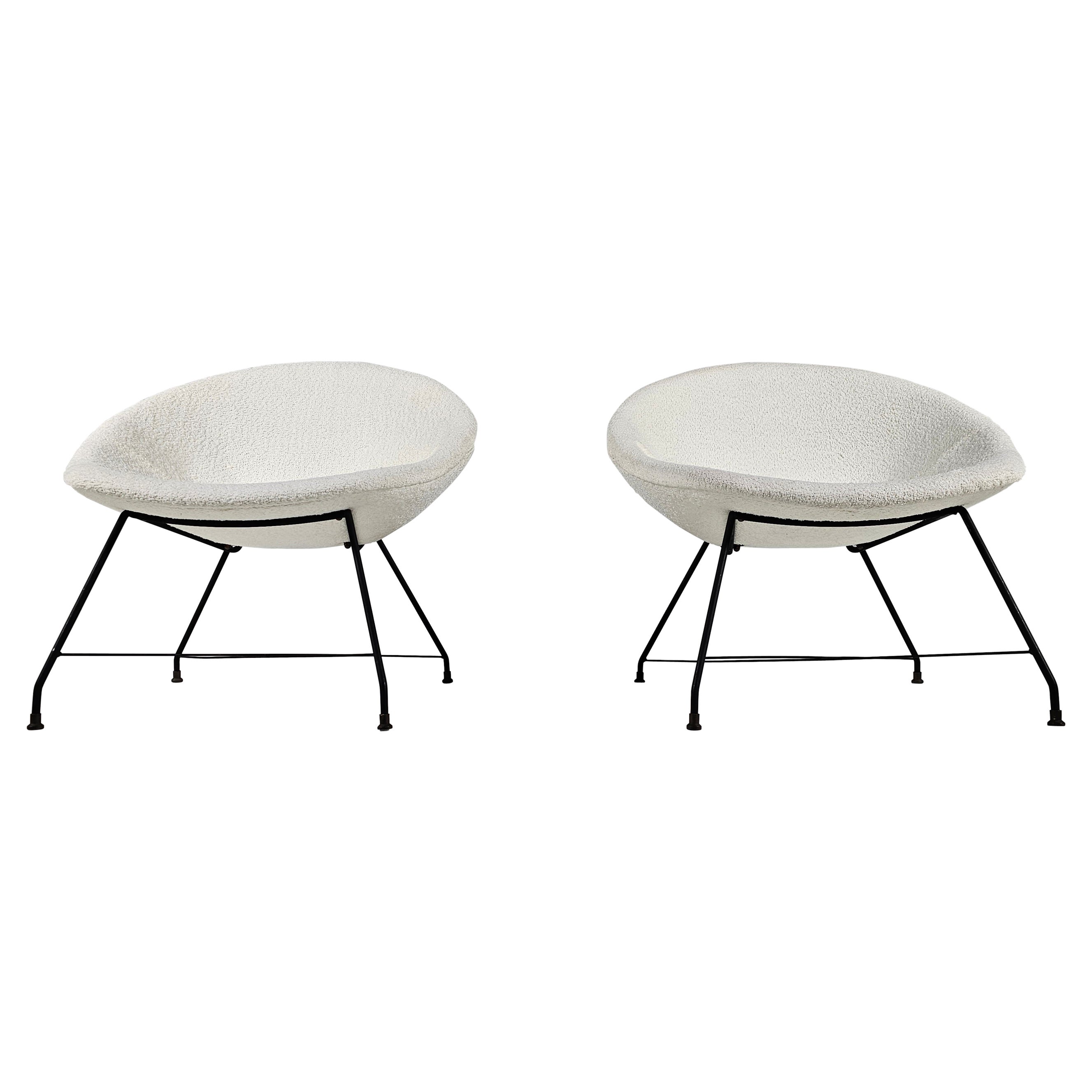 ‘Minoletta’ Lounge Chairs by Augusto Bozzi for Saporiti, 1950s
