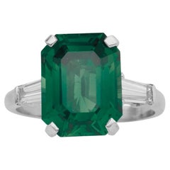 MINOR OIL Platinring, GIA zertifizierter 3,14 Karat ovaler Diamant Platinring