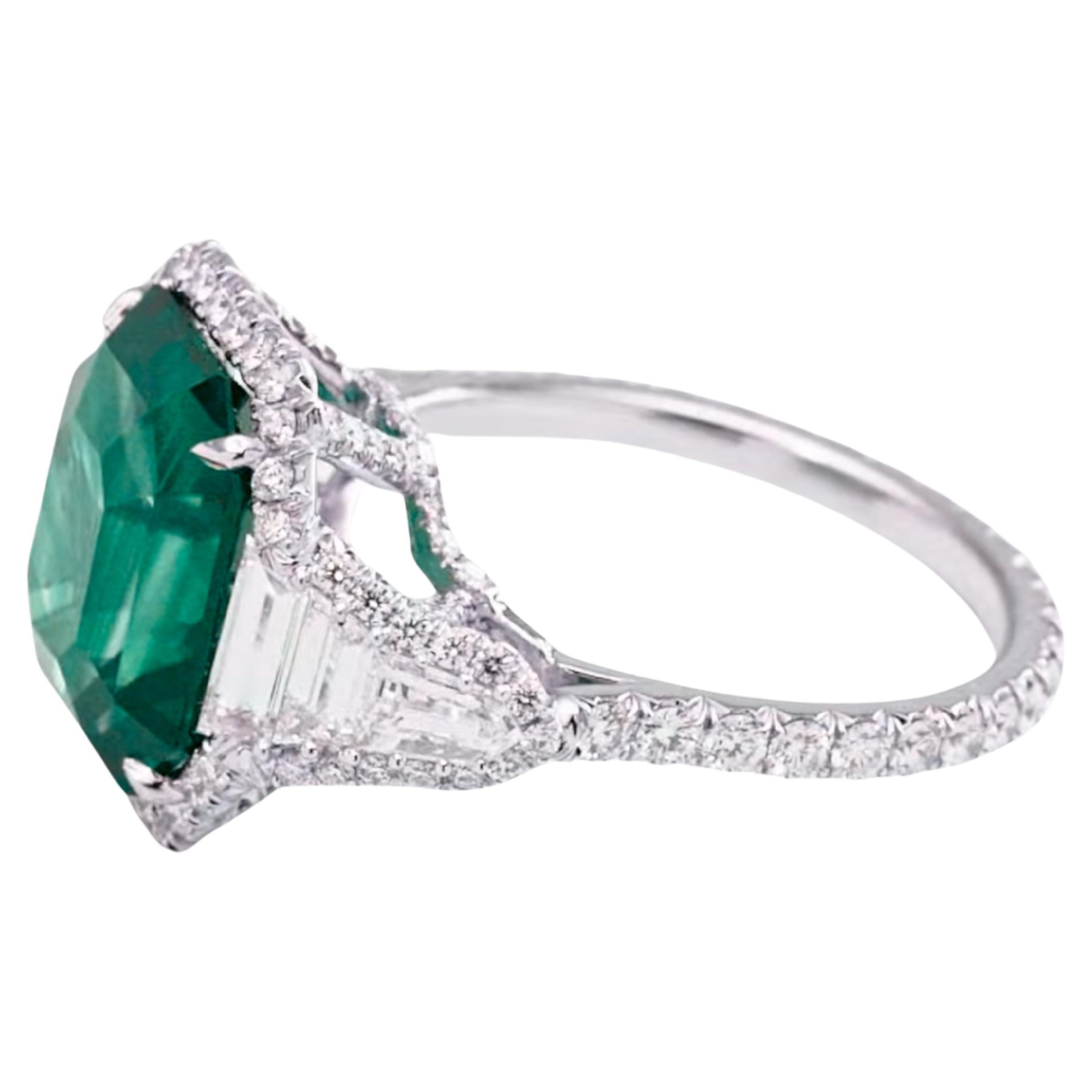 6.14 Carat Green Emerald Diamond Eternity Ring in Platinum

Celebrate timeless elegance with this stunning emerald cut diamond ring, meticulously crafted to perfection.

endless love, features ideal-cut diamond with both excellent symmetry and