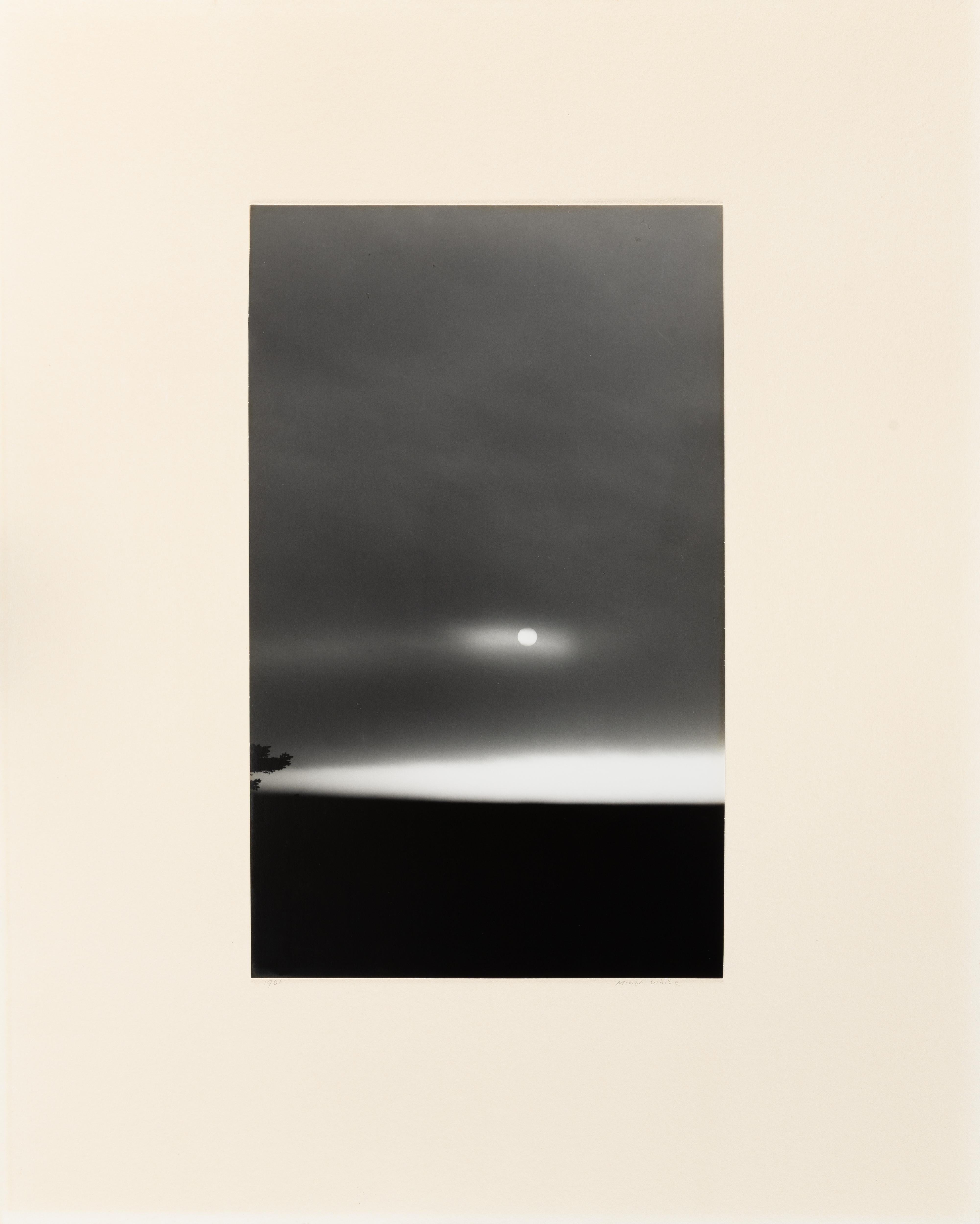 Sun in Fog - Black Black and White Photograph by Minor White
