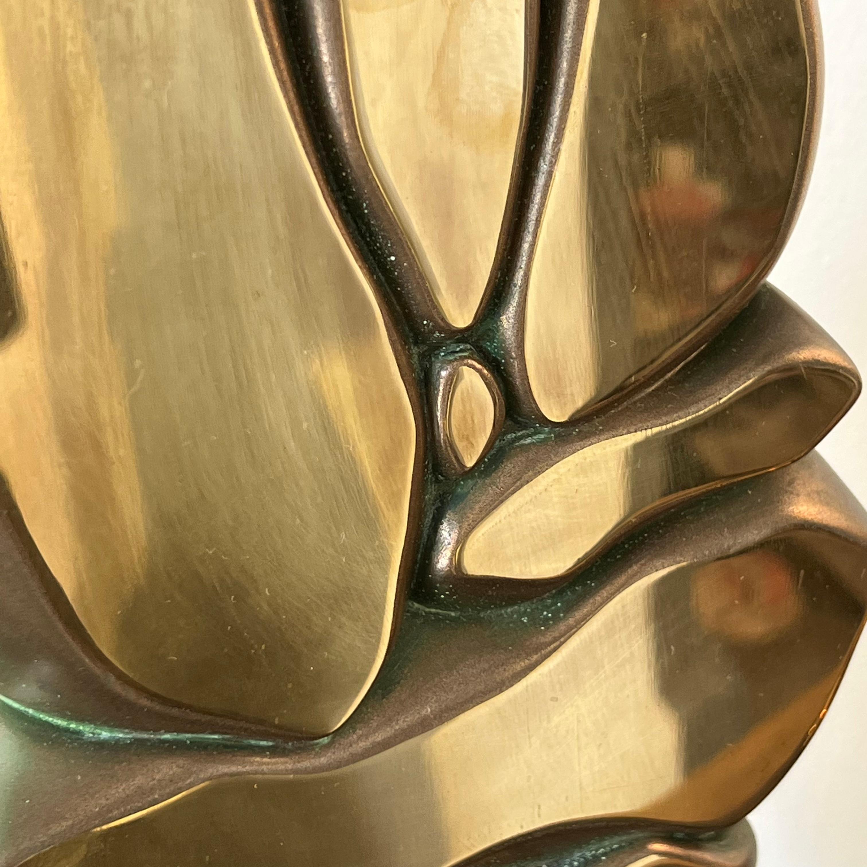 Modern Minoru Kano abstract bronze For Sale