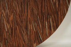 Minoru Ohira Signed Large Japanese Wall Sculpture Luna Y Sol (Sun and Moon) 1988