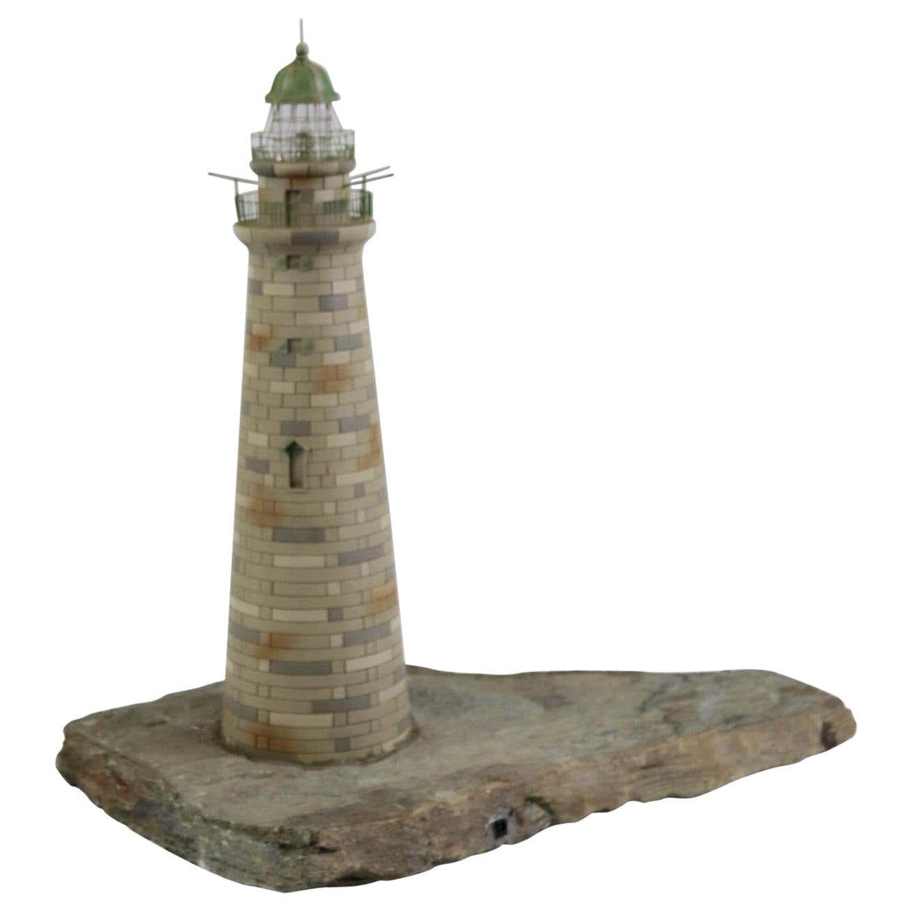 Minots Light Lighthouse Model at 1stDibs | model lighthouse, lighthouse ...