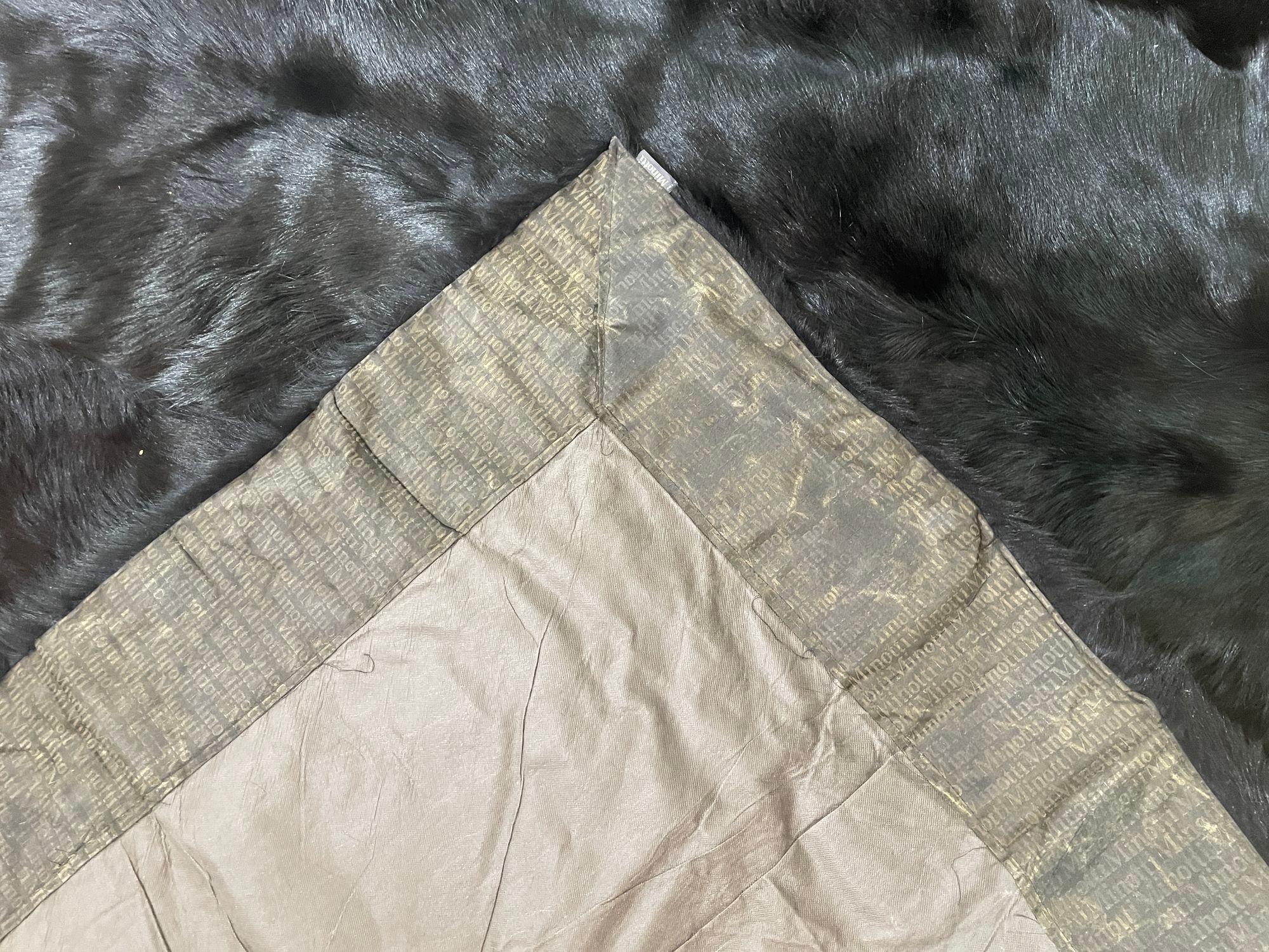 Minotti Alps-Teppich aus schwarzem Schafsfell Italien im Angebot 5
