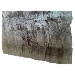 Minotti Alps Rug, Black Sheepskin, Hand-Crafted, Modern Design, Italy