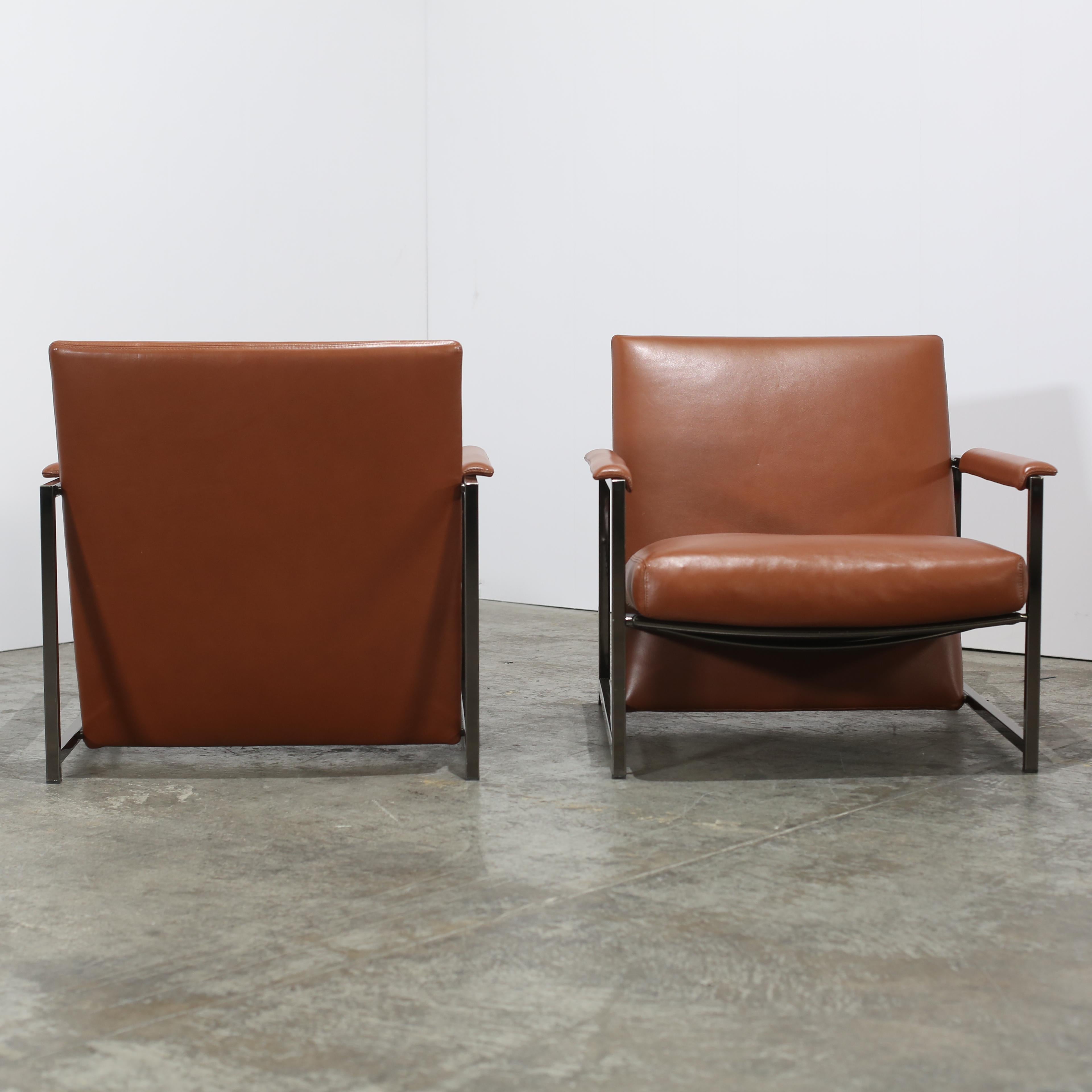 Minotti Atlan Armchairs by Rodolfo Dordoni, Set of Two (Italienisch) im Angebot