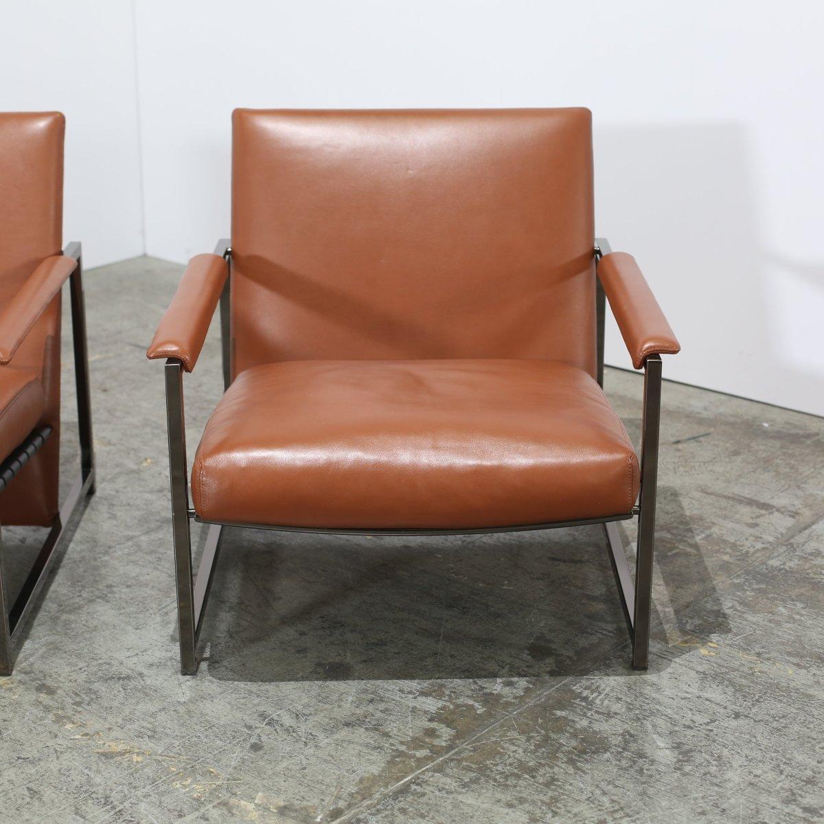 Minotti Atlan Armchairs by Rodolfo Dordoni, Set of Two im Zustand „Gut“ im Angebot in Basildon, London
