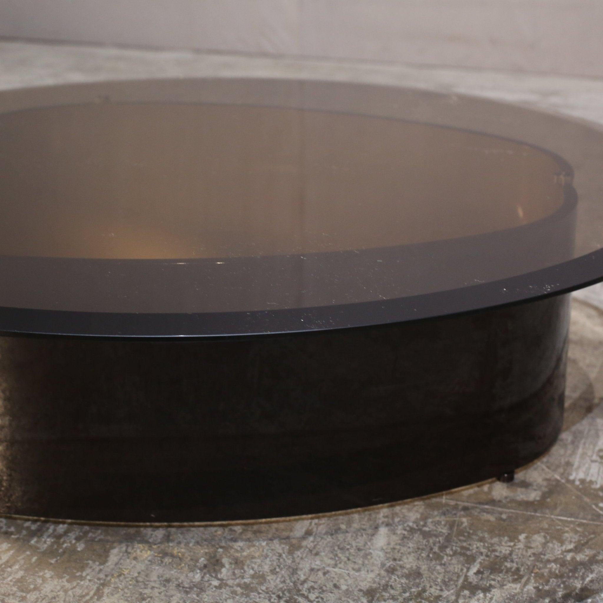 Glass Minotti Bangle Coffee Table by Rodolfo Dordoni
