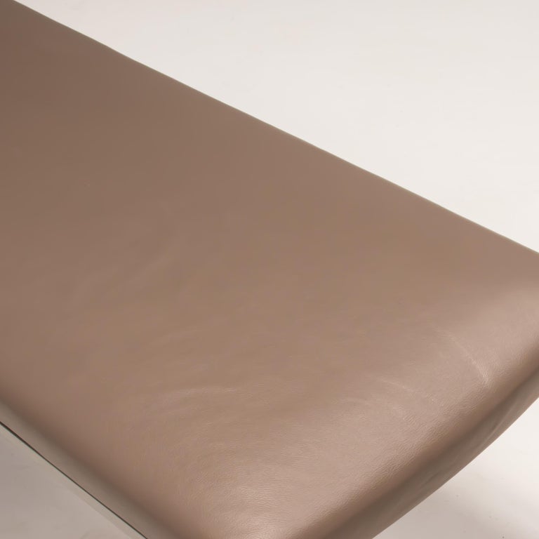 Minotti by Gordon Guillaumier Monge Leather Bench In Good Condition For Sale In London, GB