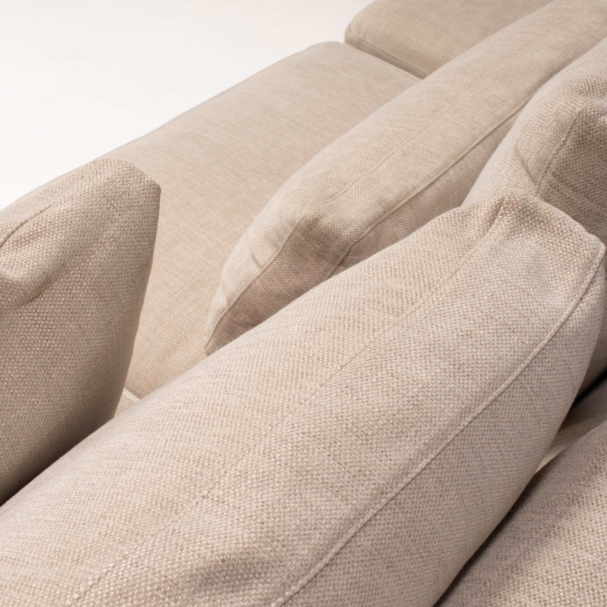 Minotti by Rodolfo Dordoni Beige Fabric Andersen Line Modular Sofa 5