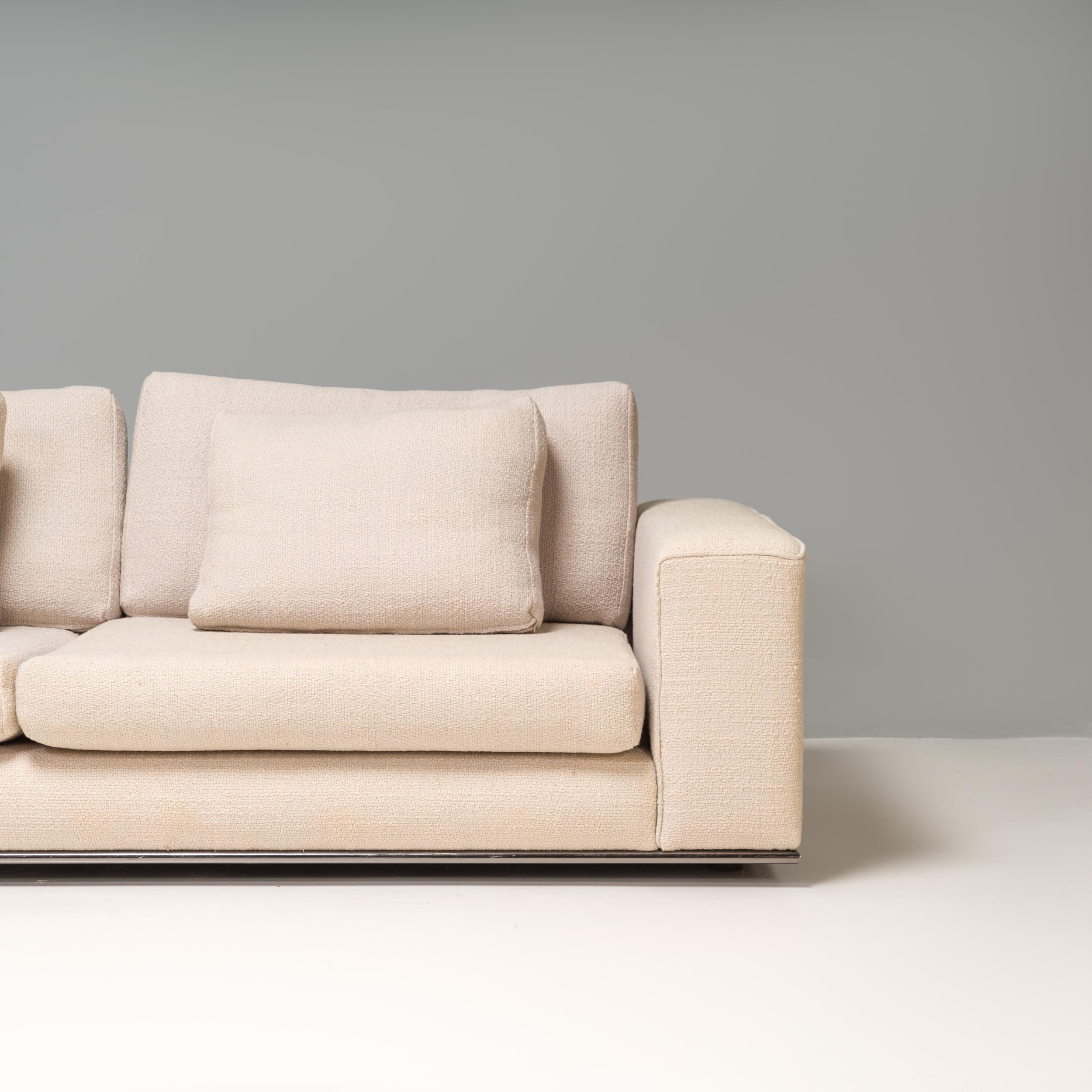 Fabric Minotti by Rodolfo Dordoni Beige Boucle Andersen Line Corner Modular Sofa