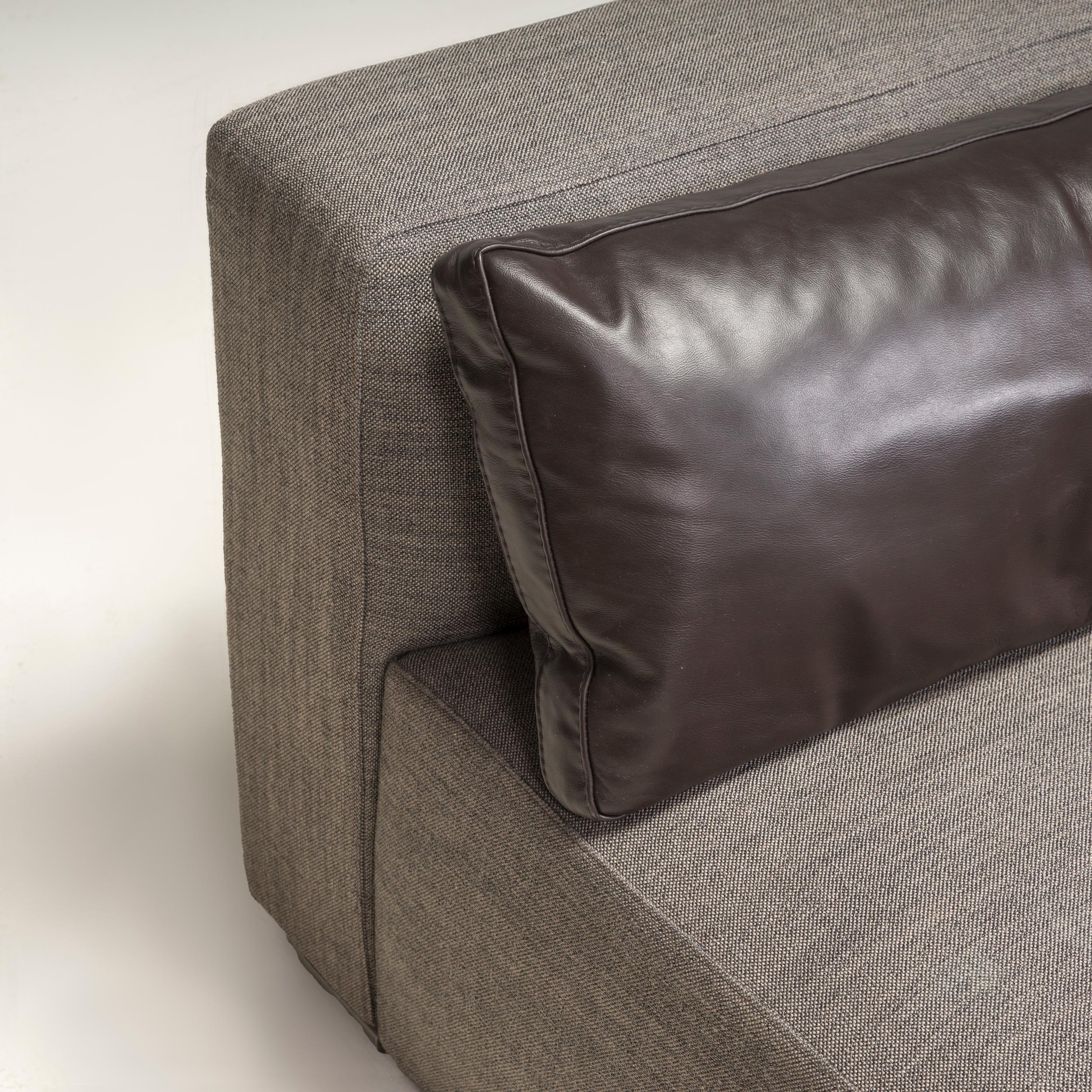 Minotti By Rodolfo Dordoni Donovan Grey Sofa For Sale 1