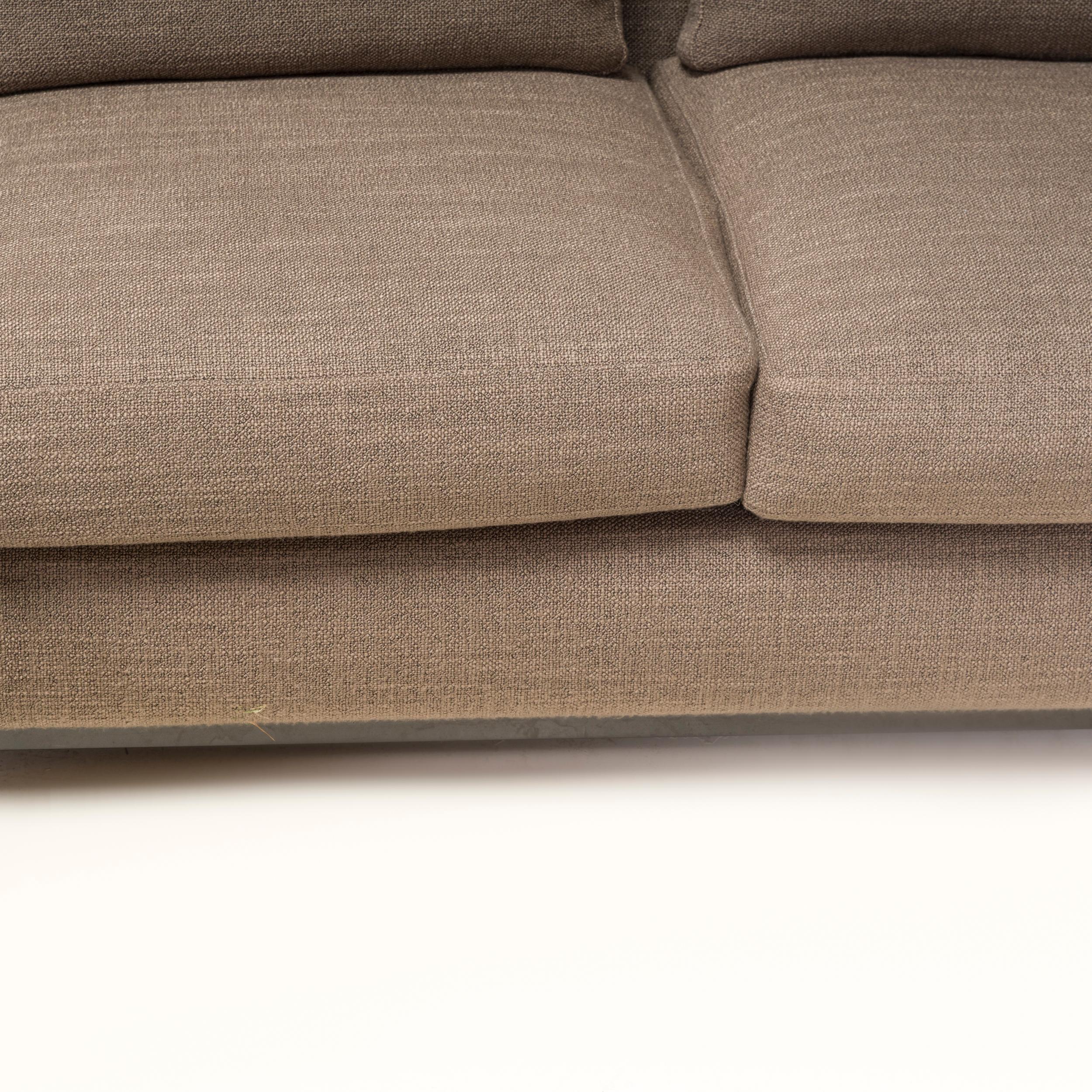 Minotti by Rodolfo Dordoni Grey Fabric Andersen Line Modular Sofa In Good Condition For Sale In London, GB