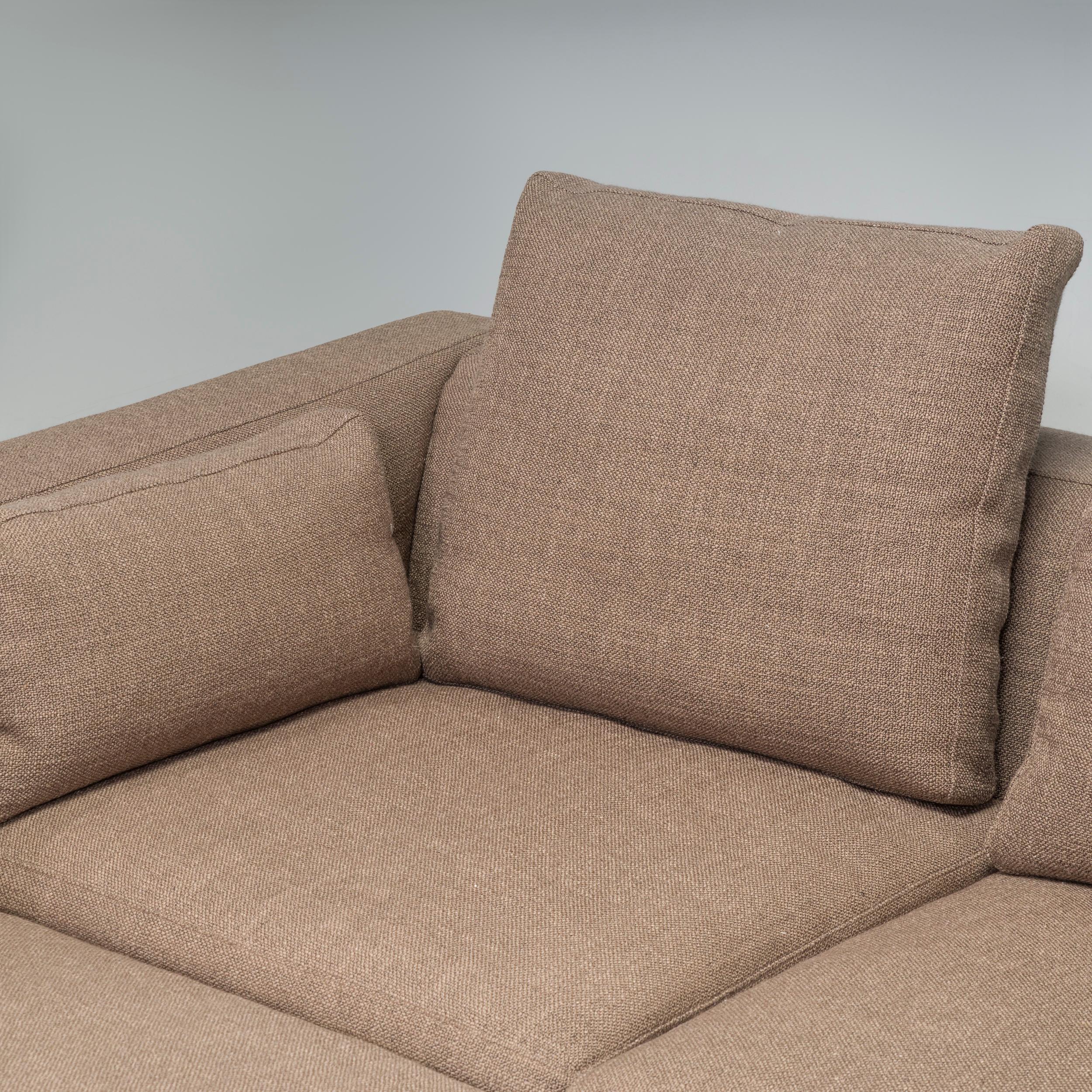 Minotti by Rodolfo Dordoni Grey Fabric Andersen Line Modular Sofa For Sale 2
