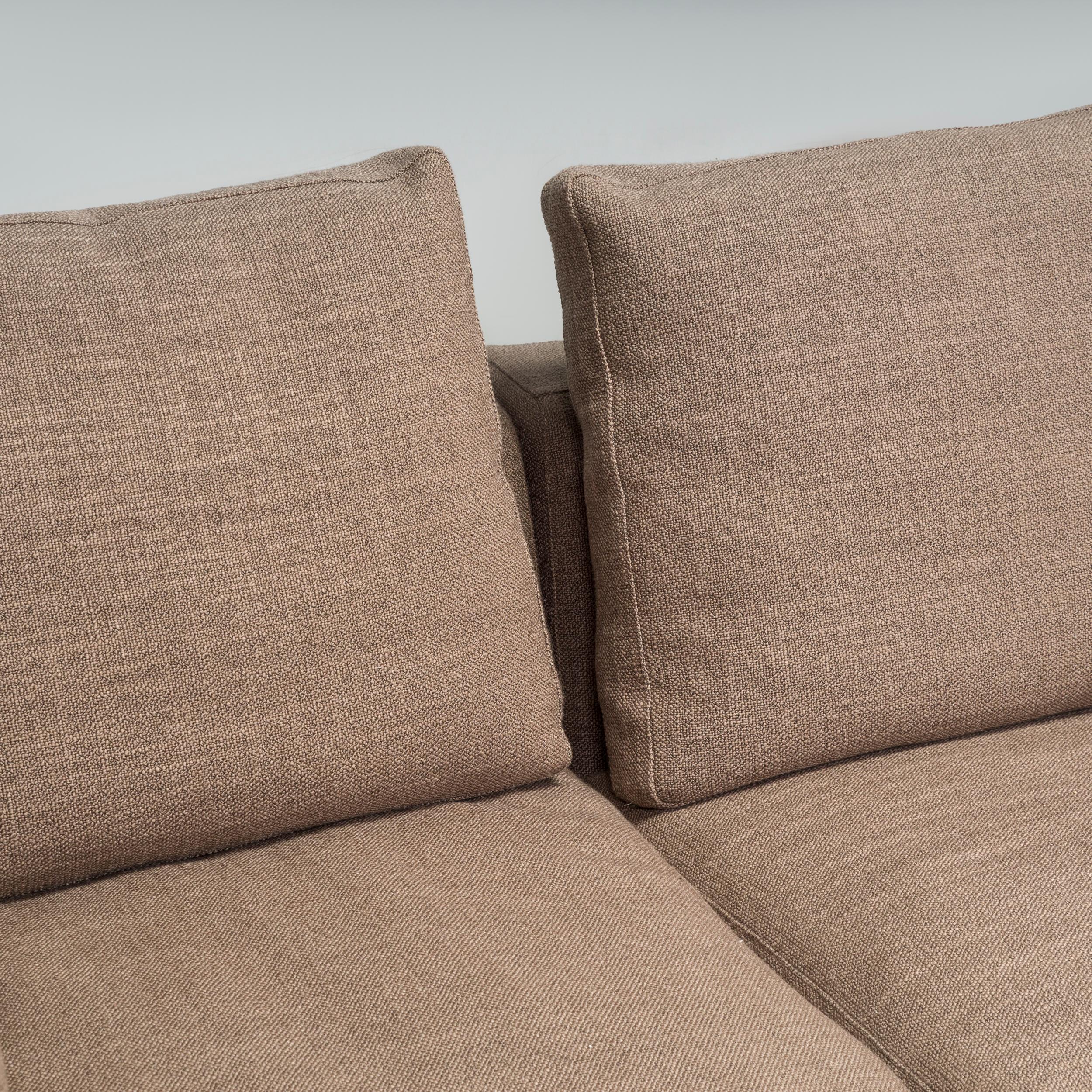 Minotti by Rodolfo Dordoni Grey Fabric Andersen Line Modular Sofa For Sale 3