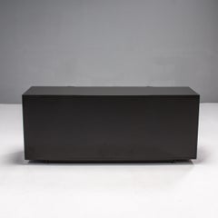 Minotti by Rodolfo Dordoni Grey Lacquer Harvey Line Sideboard