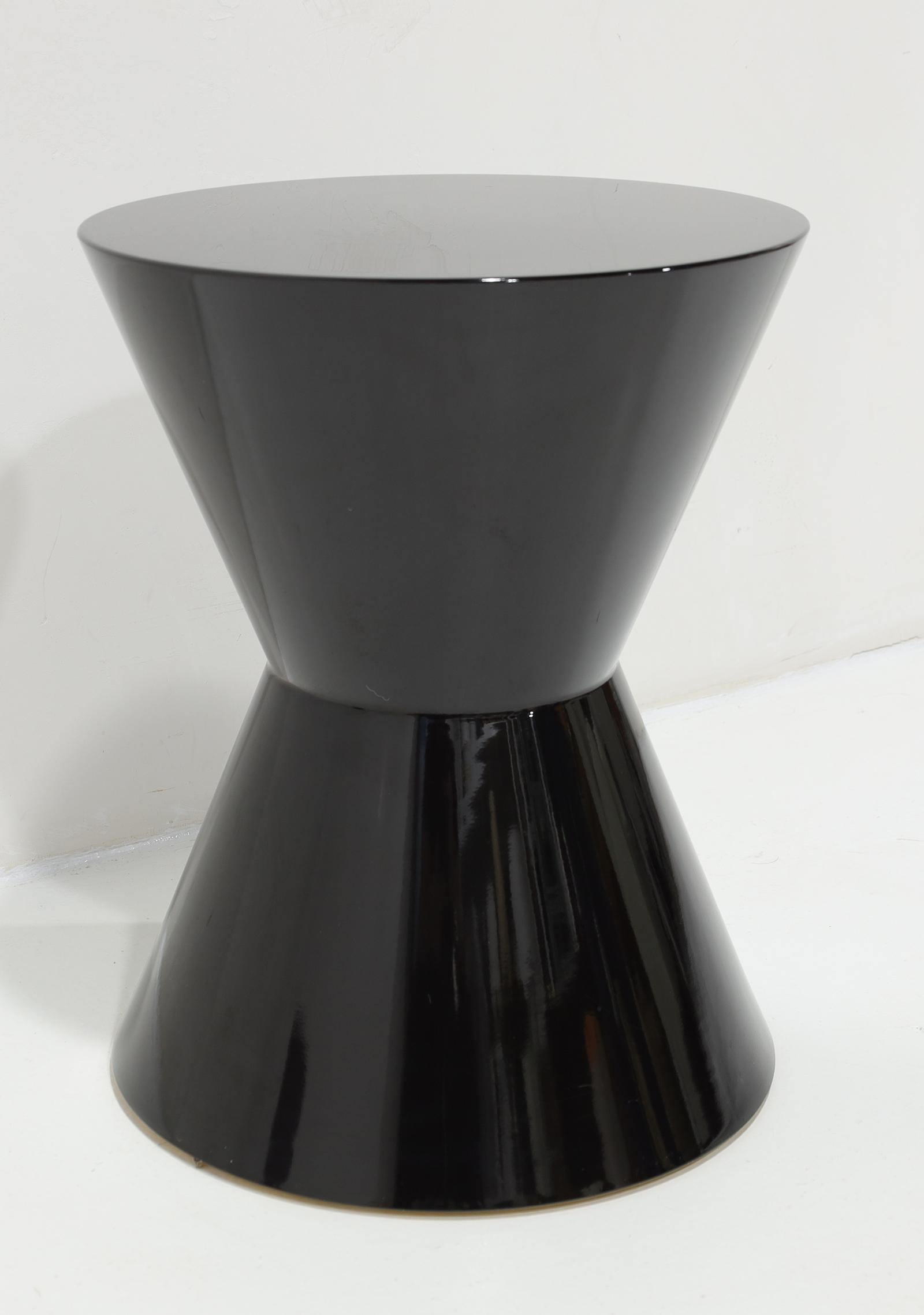 Minotti Cesar Tisch in Schwarz Glänzend Lack im Zustand „Gut“ im Angebot in Dallas, TX