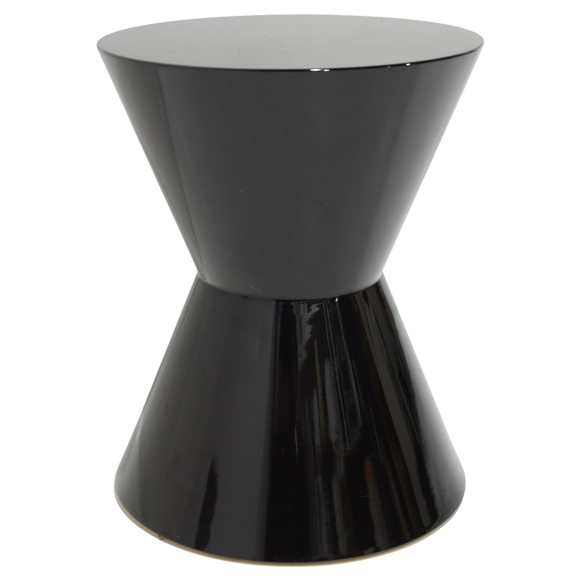 Minotti Cesar Tisch in Schwarz Glänzend Lack im Angebot
