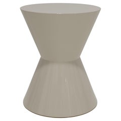 Minotti Cesar Tisch in Off-White Glänzendem Lack