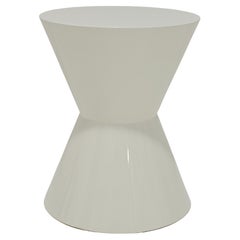 Minotti Cesar Tisch in Lack weiß glänzend