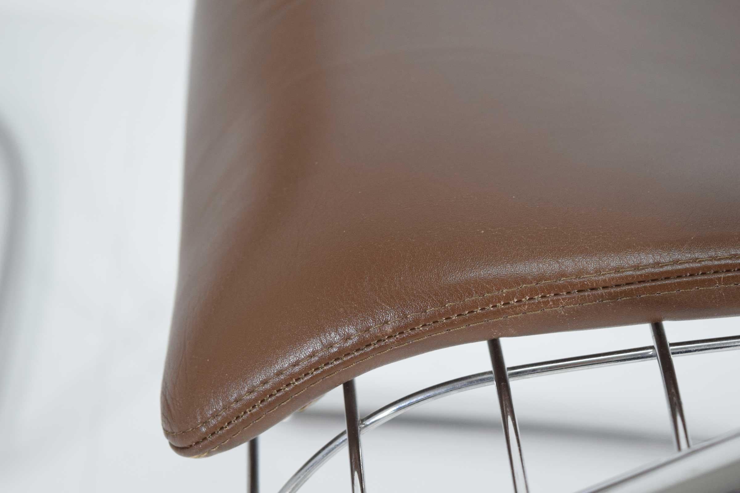 Modern Minotti Chairs in Brown Leather by Gordon Guillaumier Cortina