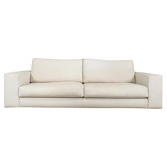 Minotti HAMILTON Cream Fabric Two-Seater Sofa