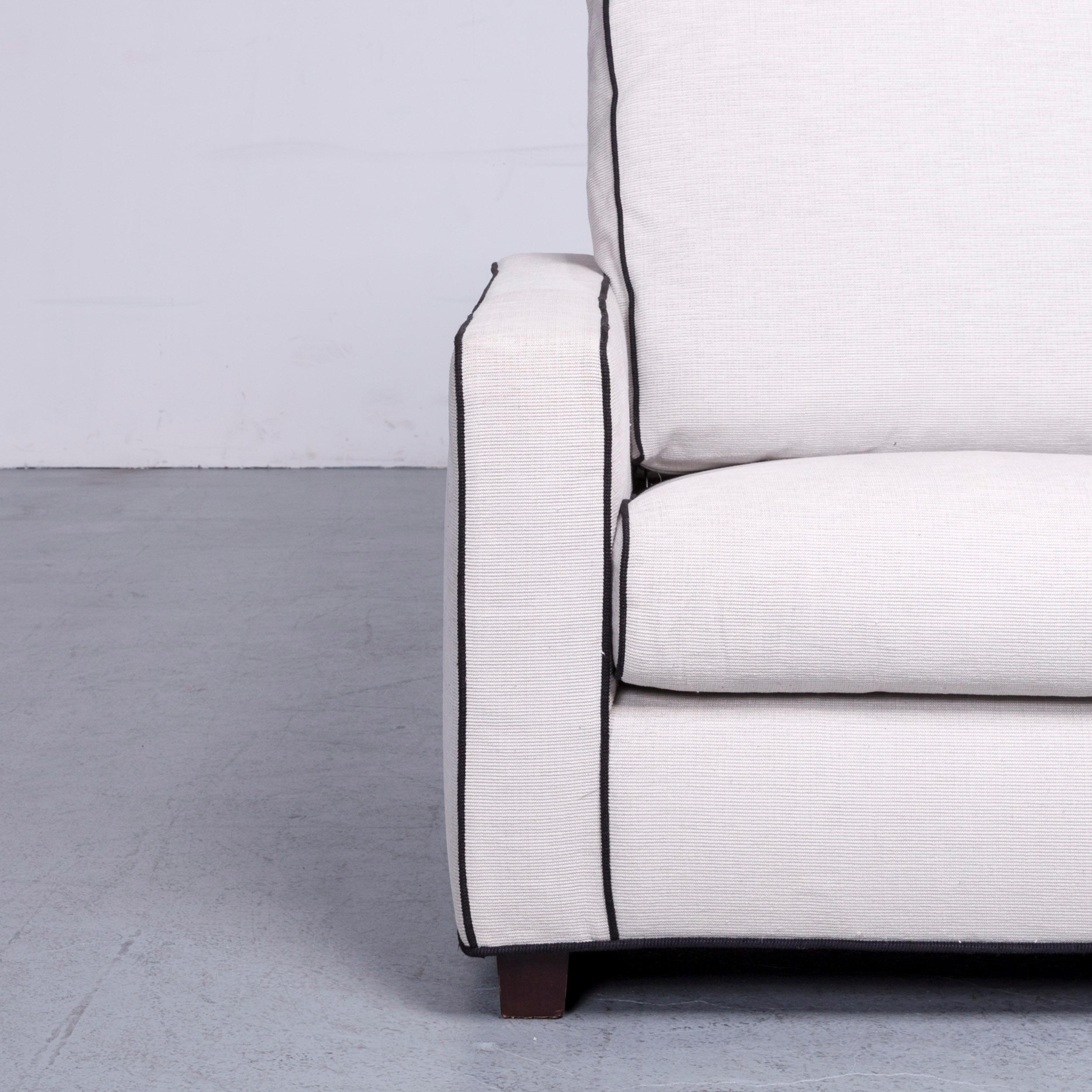 Contemporary Minotti Designer Fabric Armchair Grey Chair