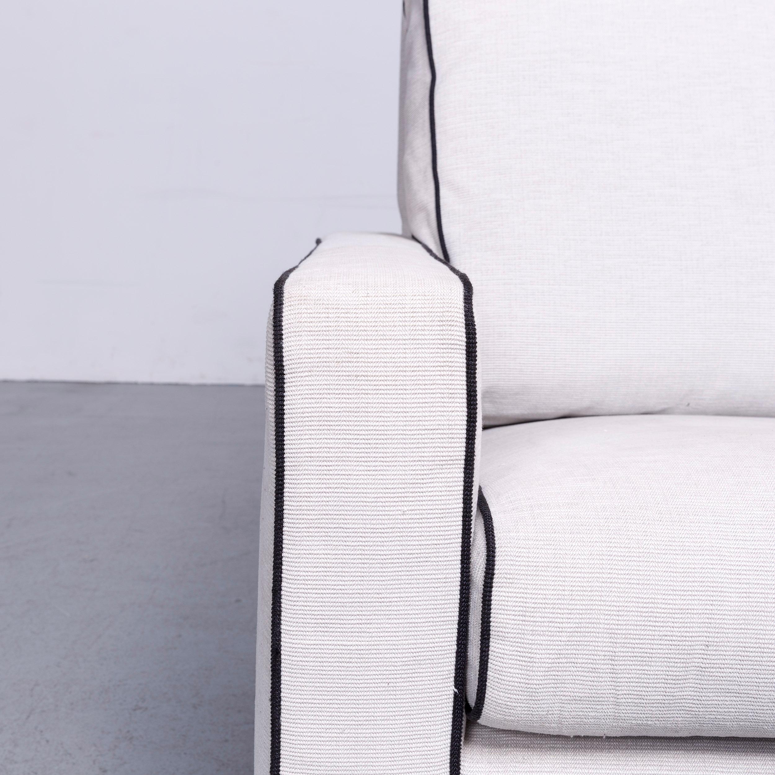 Minotti Designer Fabric Armchair Grey Chair 1