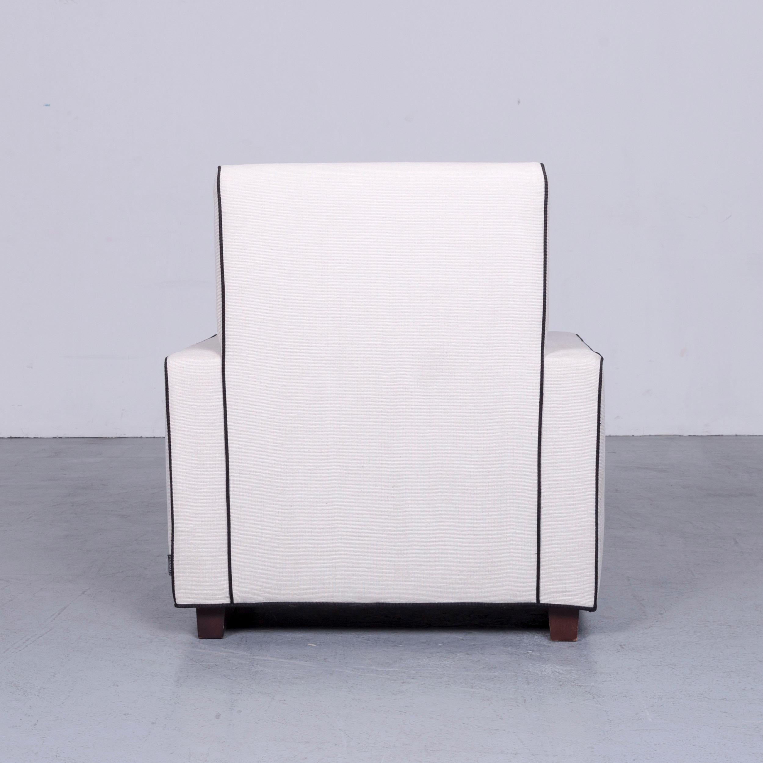 Minotti Designer Fabric Armchair Grey Chair 2