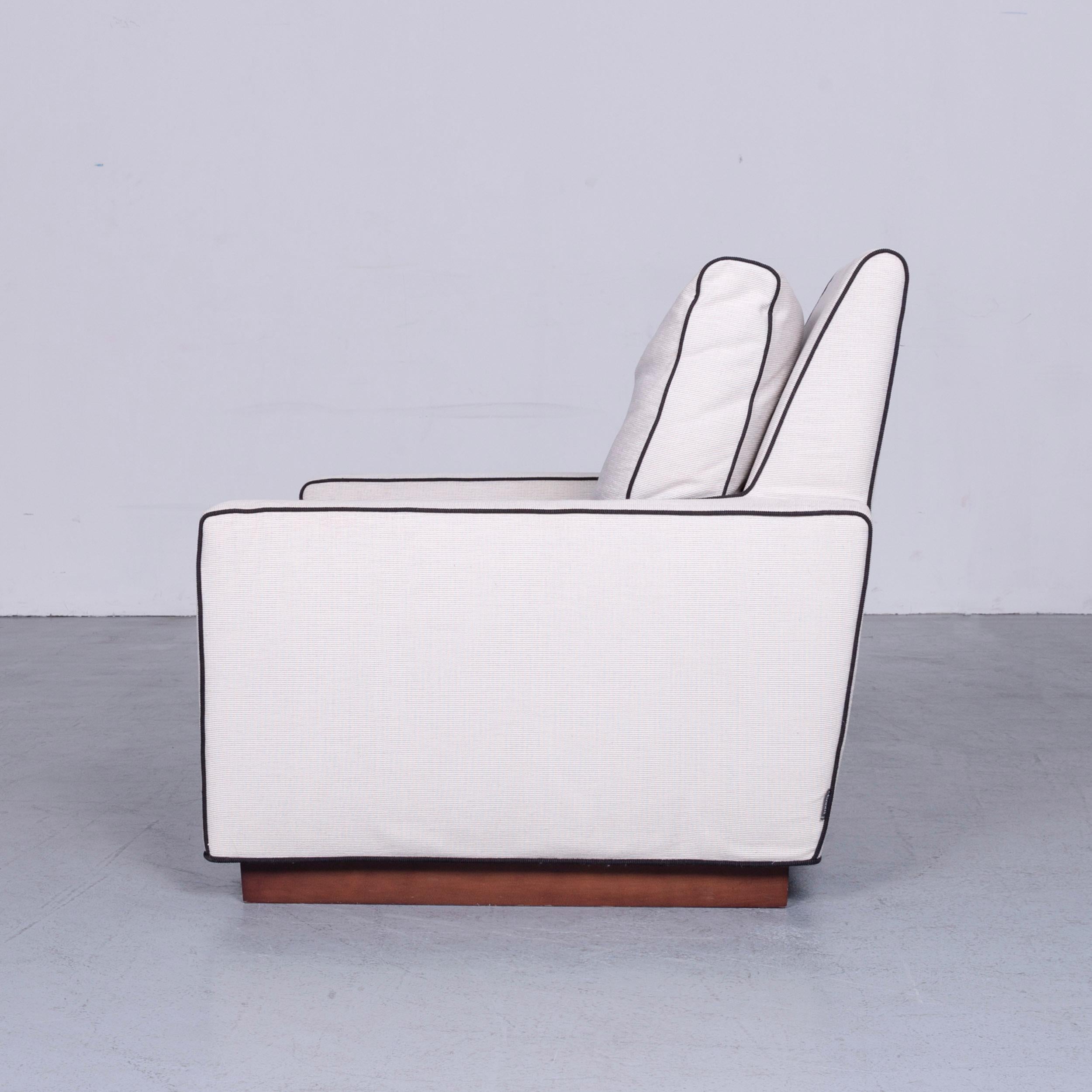 Minotti Designer Fabric Armchair Grey Chair 3